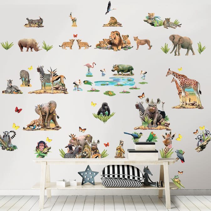 Väggdekor Walltastic Djungel Safari Room
