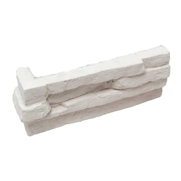 Väggsten ArtStone Hörnsten Profit Rustic Stone White