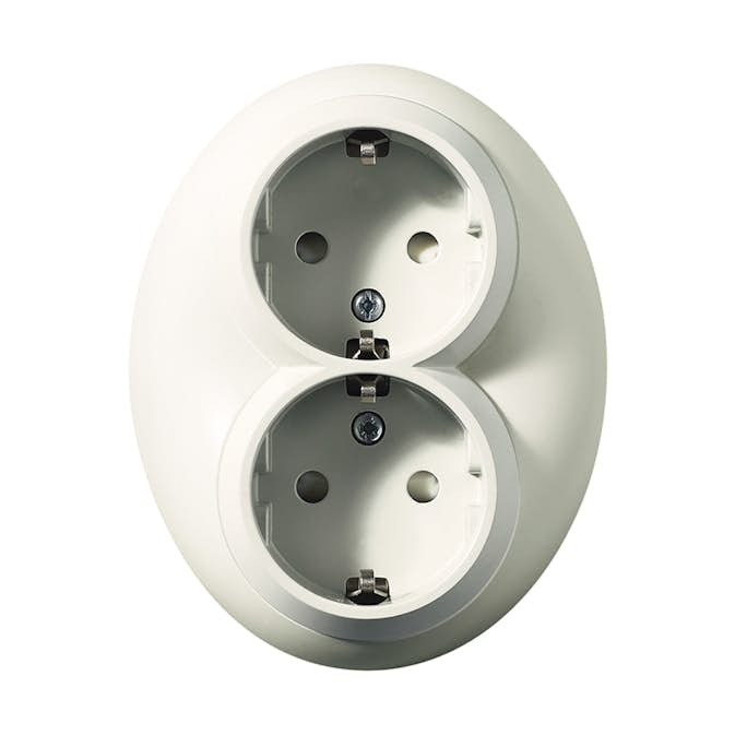 Vägguttag Schneider Electric Renova 2-vägs