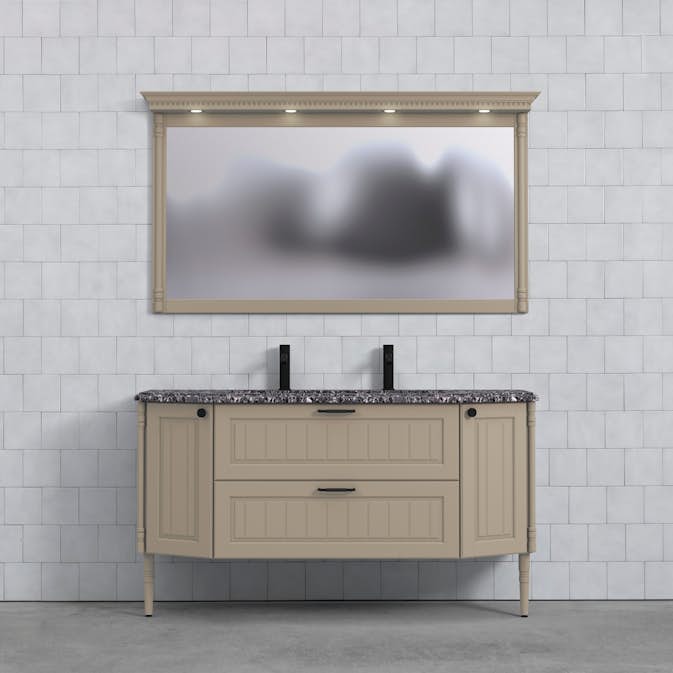 Tvättställsskåp Björbo Badrum Valhall 150 Lådor Dubbel