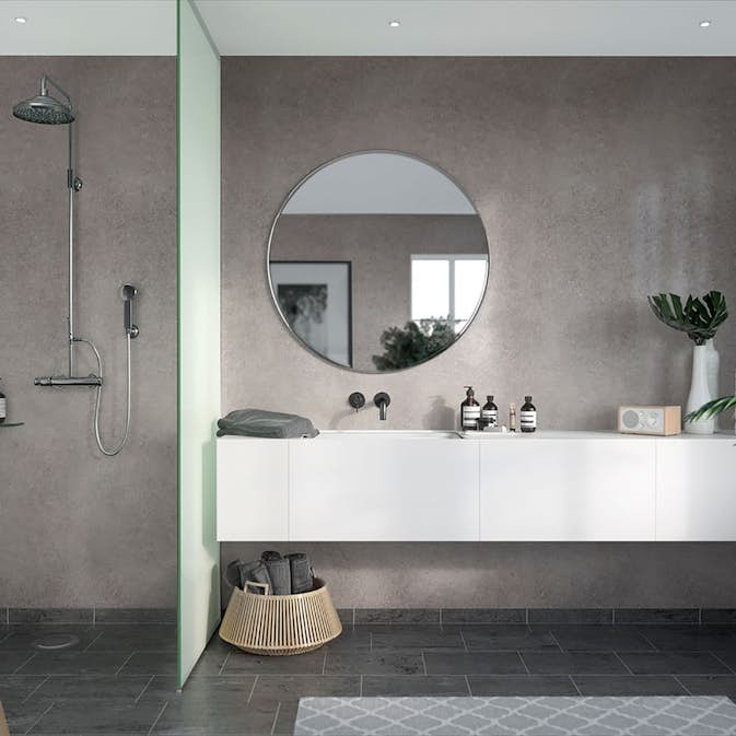 Våtrumsskiva Fibo Grey Concrete 4943 F00-EM