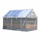 Växthus gop Multi Line Mythos Aluminiumram med UV-Skyddat Polykarbonatglas, 5.7 m²