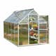 Växthus gop Multi Line Mythos Aluminiumram med UV-Skyddat Polykarbonatglas, 5.7 m²