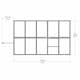 Växthus gop Multi Line Mythos Aluminiumram med UV-Skyddat Polykarbonatglas, 5.7 m²