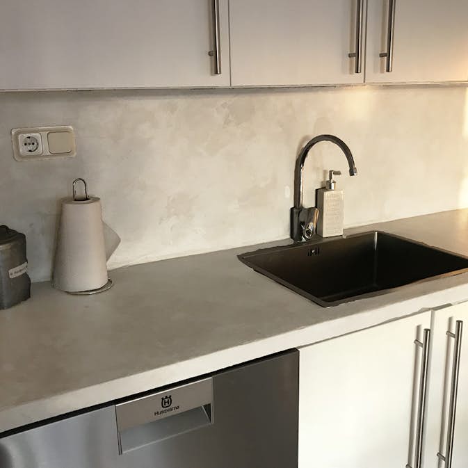 Microcement Design By Cement Färdigblandad Bänkskiva/Stänksk