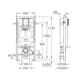 WC-fixtur Grohe Rapid SL 113 cm 39062000