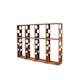 Vedförvaring GrillSymbol Cortenstål Wood-Wall-L