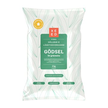 Gräsgödsel Xeed Stärka, Långtidseffekt, För Stark & Frisk Gräsmatta, Passar Robotklippning