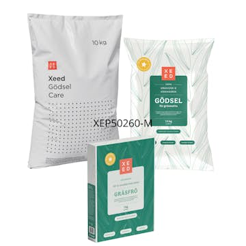 Gödsel Xeed Sommar & Höstpaket Med Gräsfrö Organiskt 350 kvm