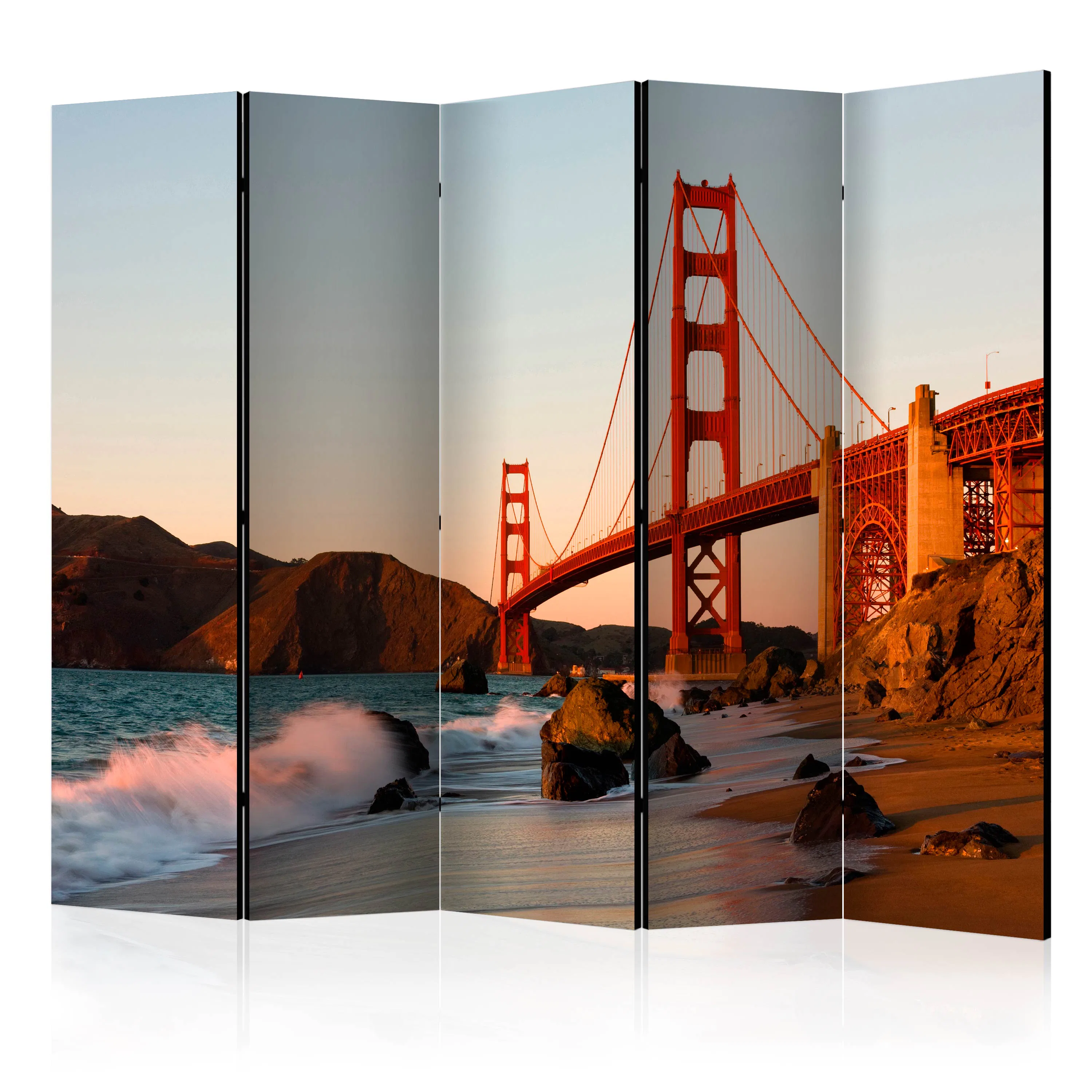 Rumsavdelare Arkiio Golden Gate Bridge Sunset San Francisco II 225x172 cm