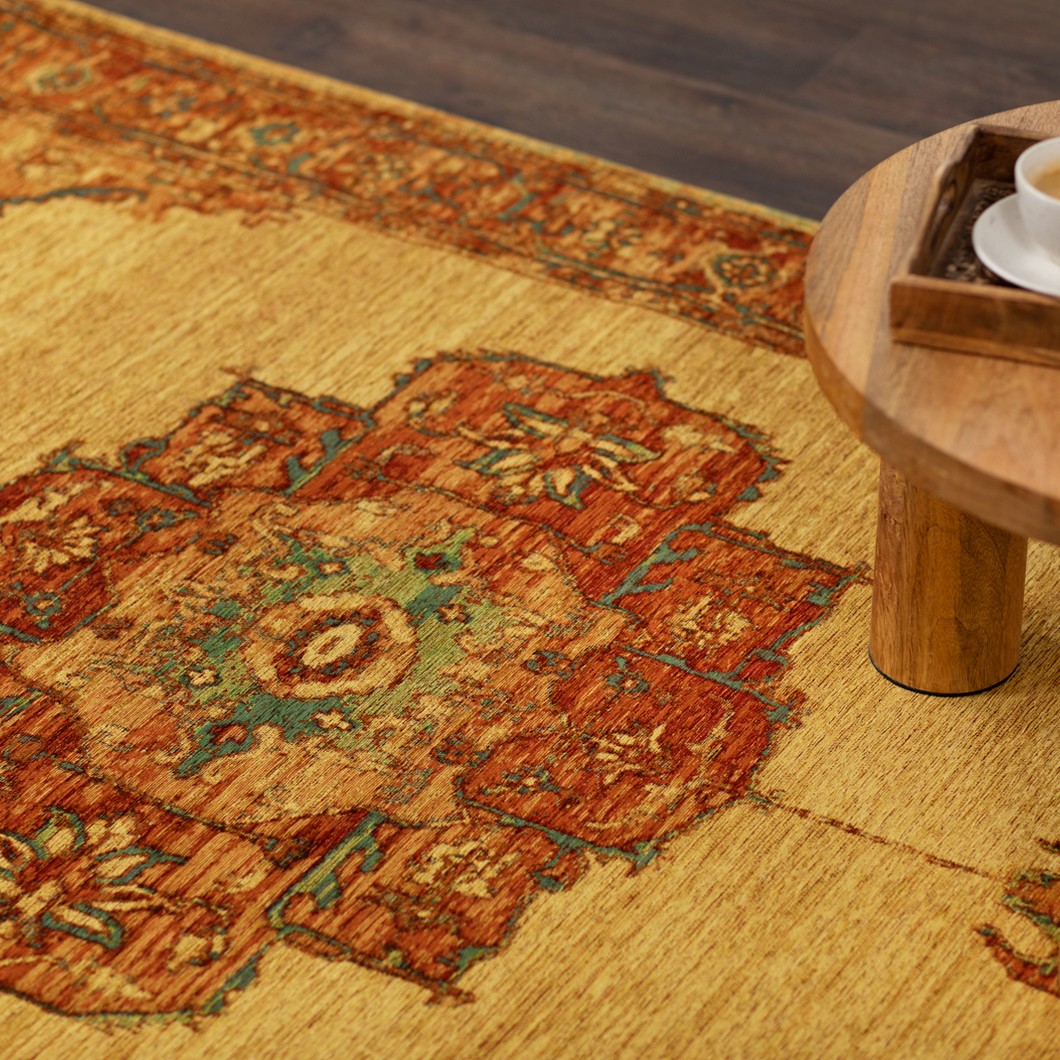 Orientalisk Matta KM Carpets Mewar Medaljong Multi