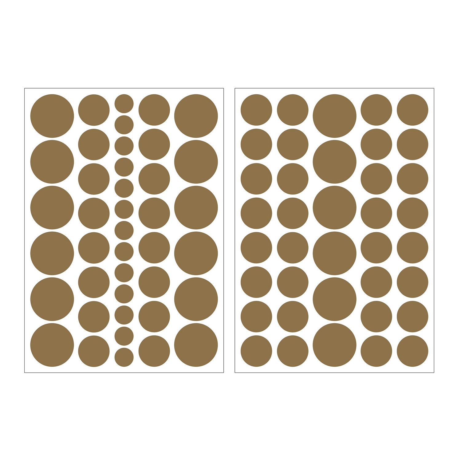 Väggklistermärke Art for the Home Prickar Guld