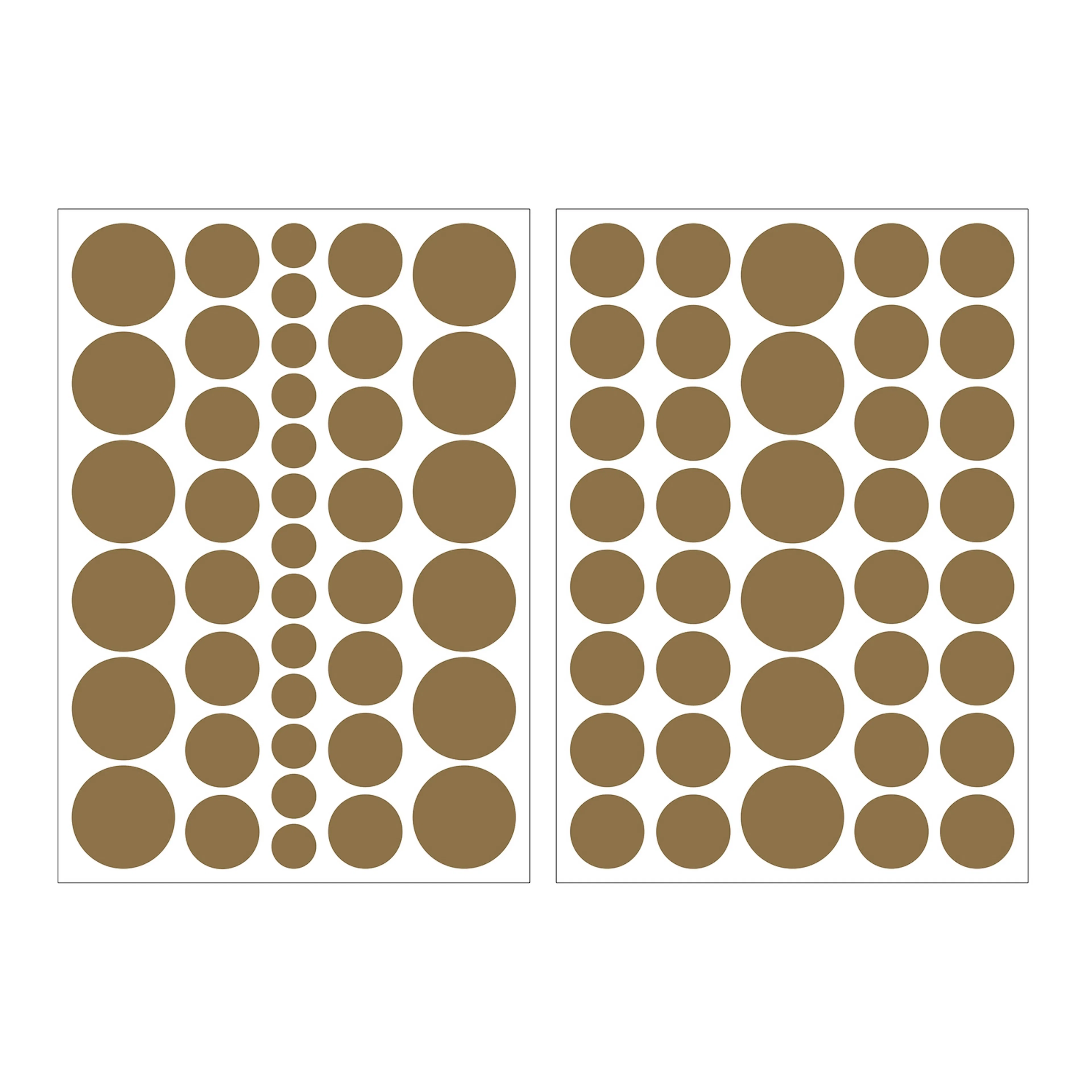 Väggklistermärke Art for the Home Prickar Guld