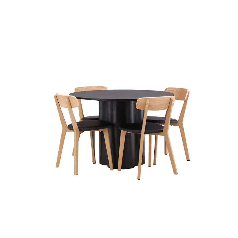 Matgrupp Venture Home Olivia med 4 Sanjos Stolar