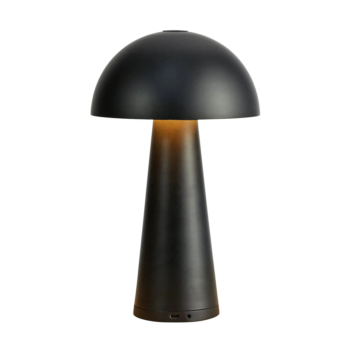 FUNGI Uppladdningsbar bordslampa Matt Svart Matt Svart