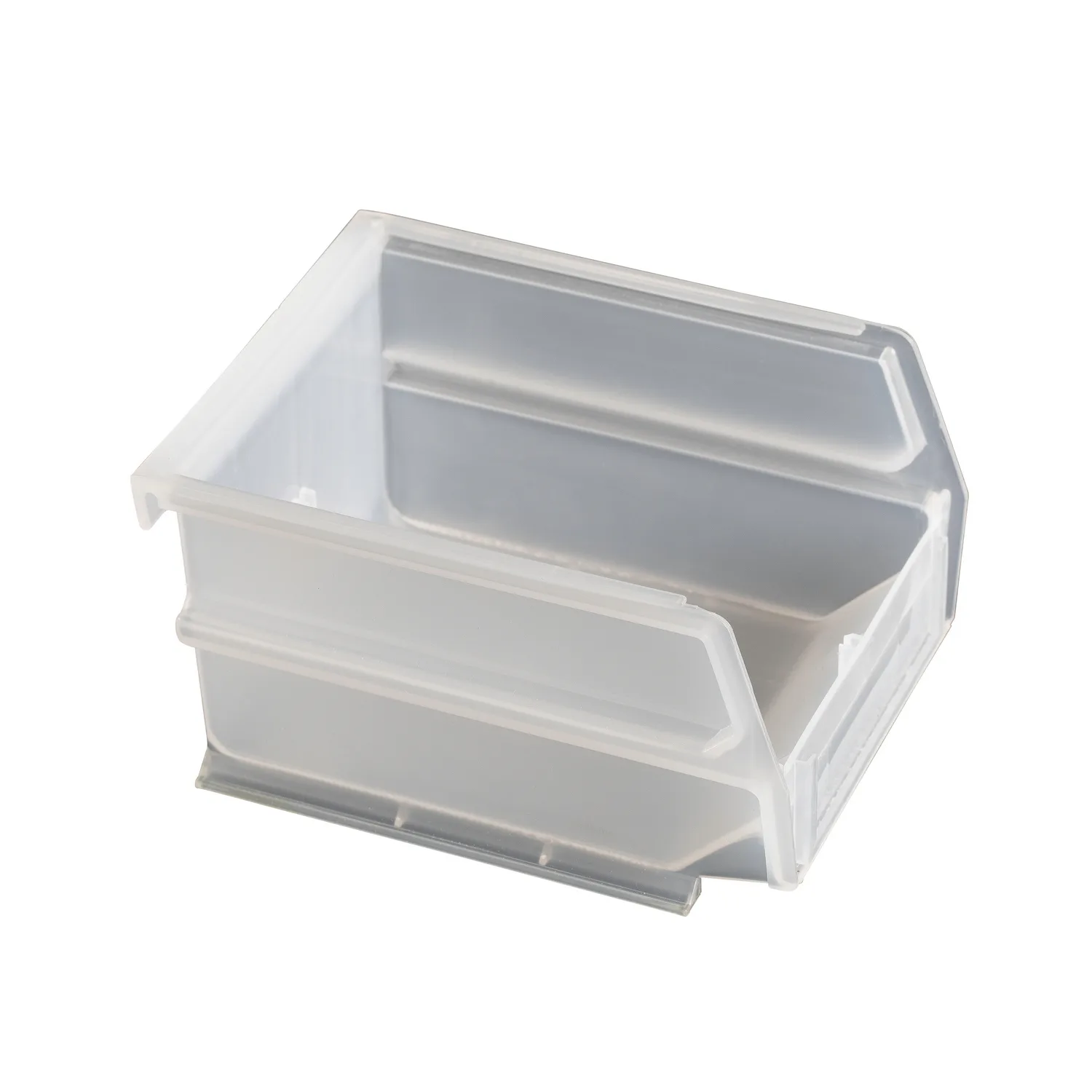Förvaringslåda, medium 130x 110x 80 mm semitransparent Transparent, 13,5 cm
