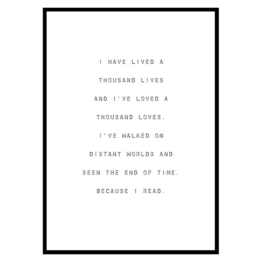 Poster Gallerix Because I Read