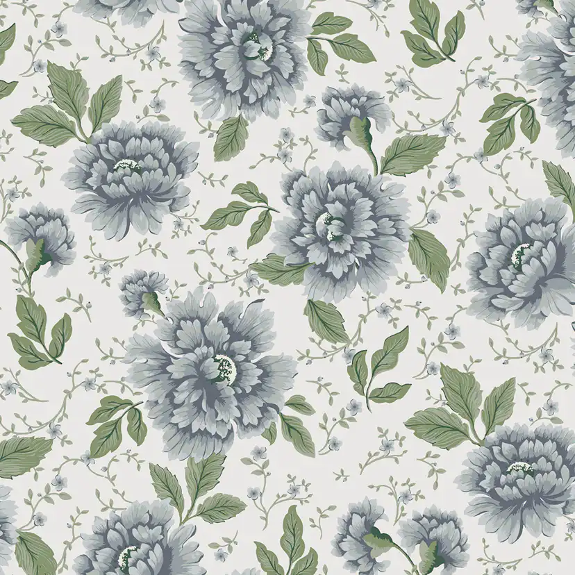 Tapet Laura Ashley Pickworth Posy Pale Seaspray Blå 122747