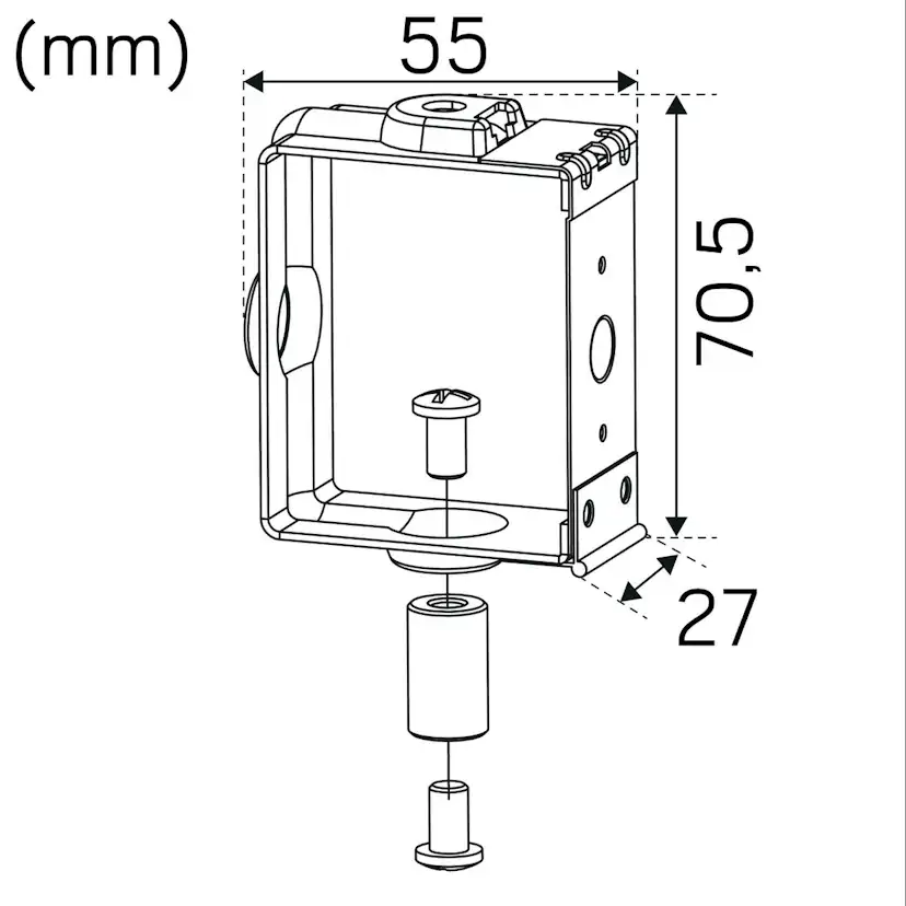 Fäste Hide-a-lite Canalis KBB 2-pack
