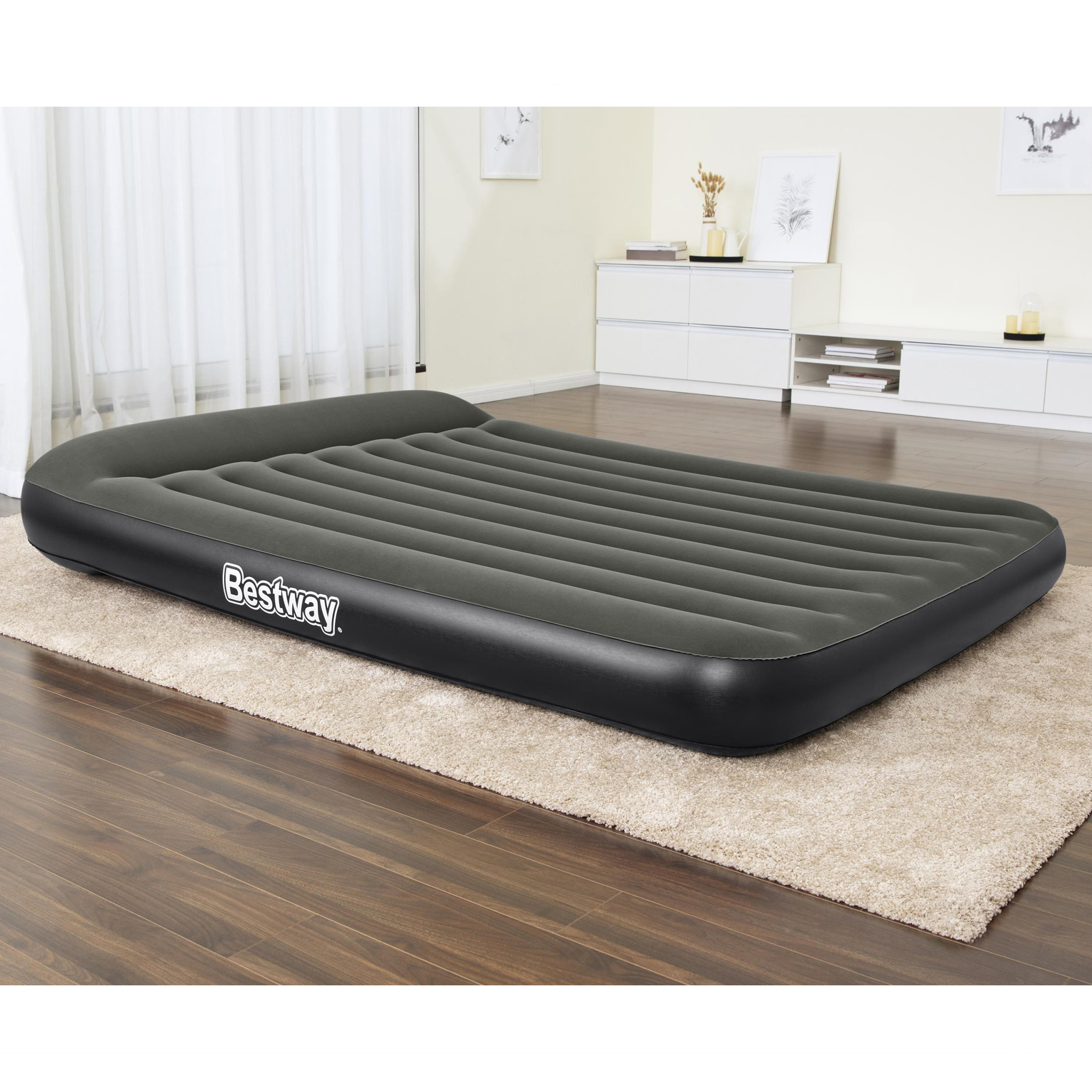Uppblåsbar madrass Bestway Inbyggd Batteridriven Pump Tritech Airbed