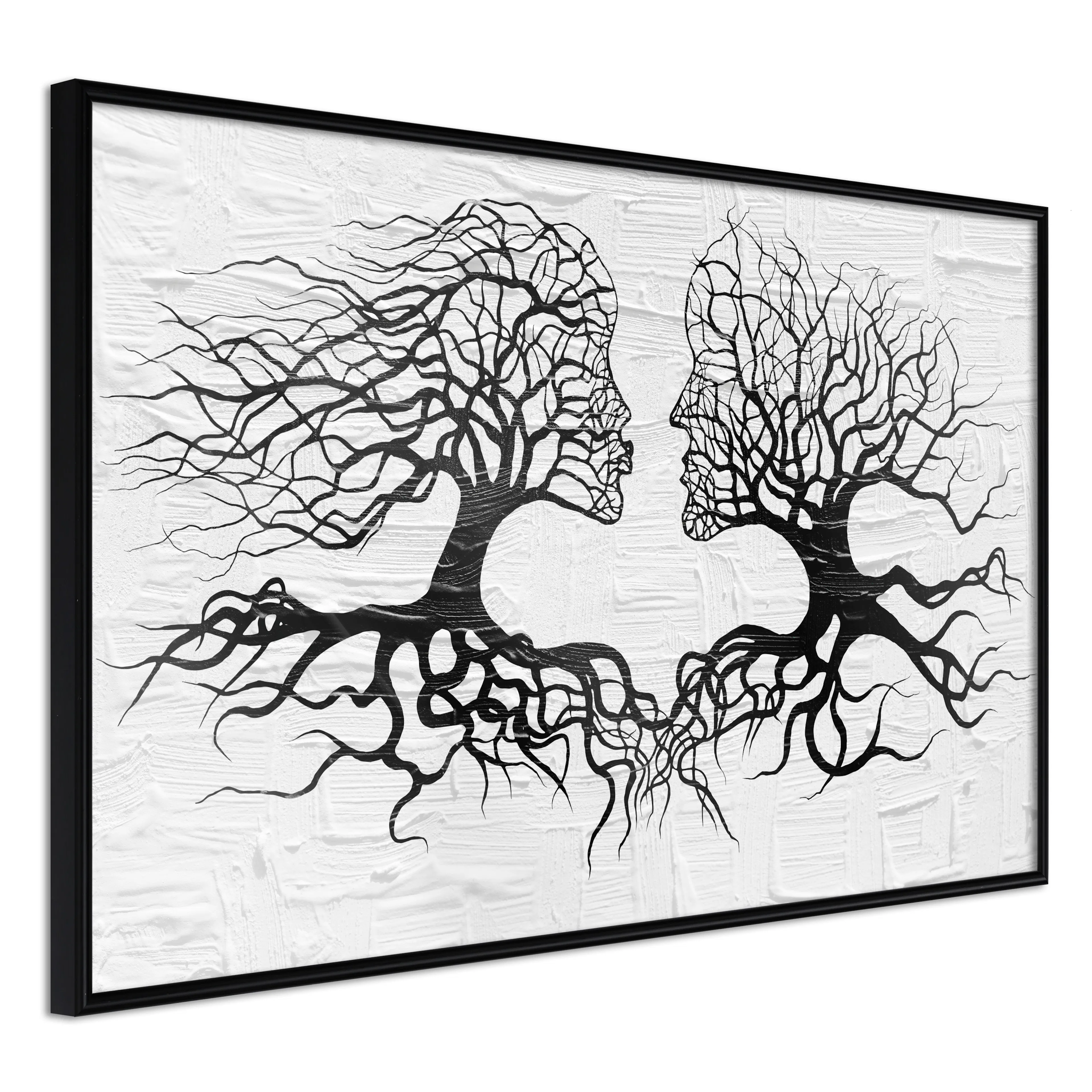 Affisch - The Kiss of the Wind [Poster] 60x40 Svart ram, 60x40 cm