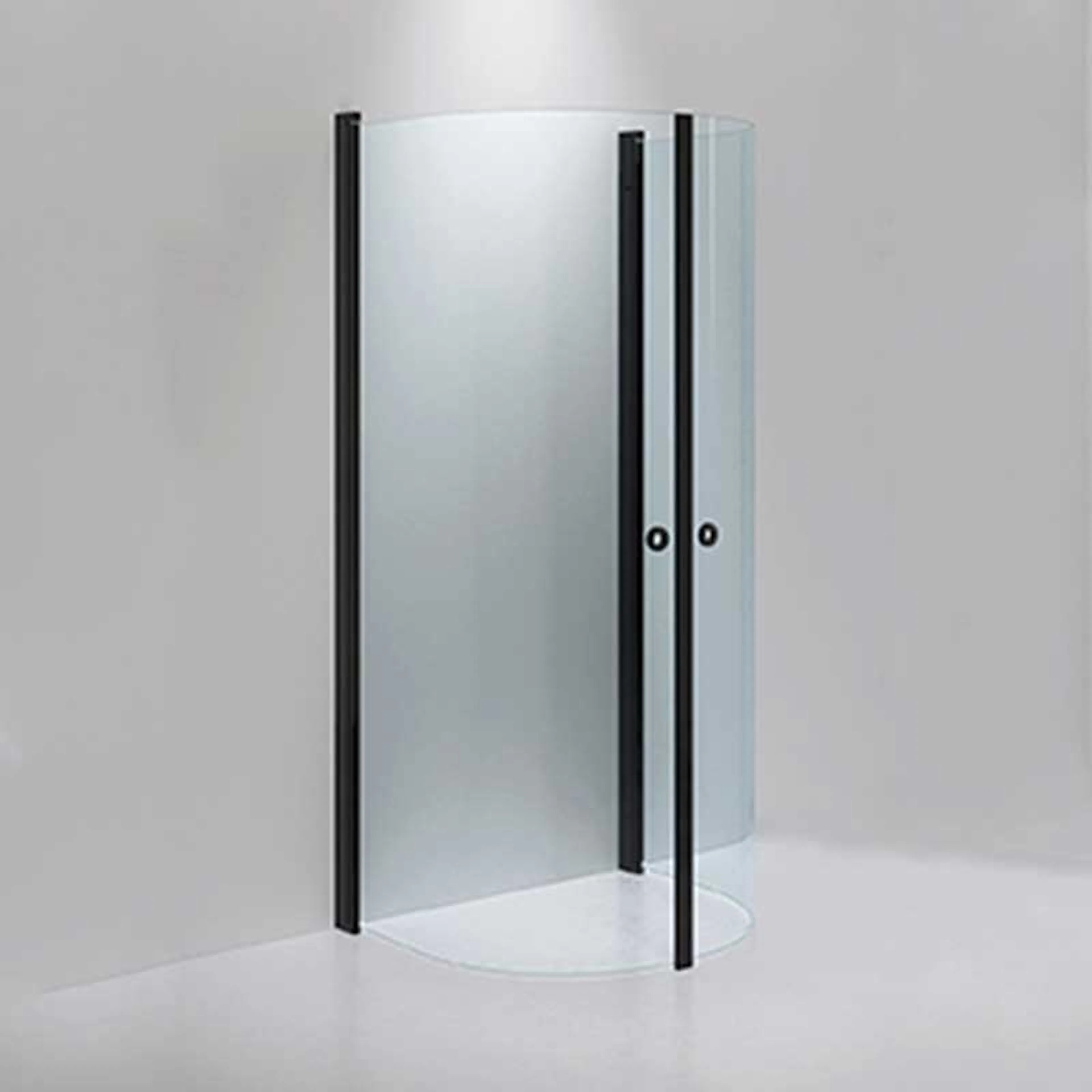 Duschhörna INR Linc Monument 920 x 780 Klarglas Svart Svart