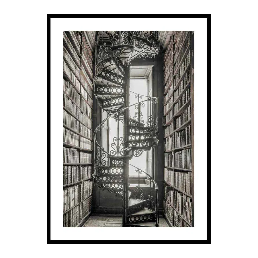 Poster Gallerix Books And Staircase