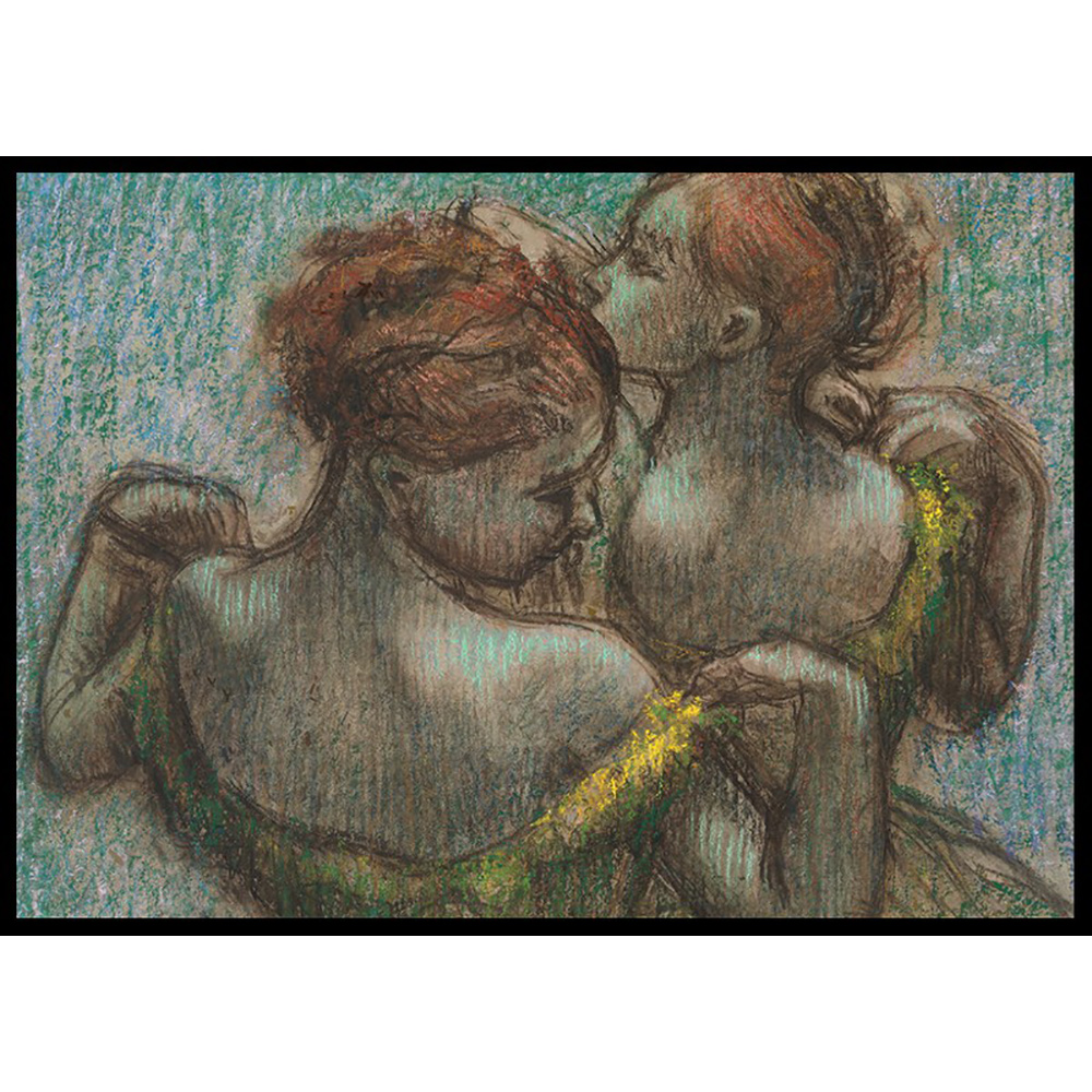 Poster Gallerix Two Dancers Half-length By Edgar Degas