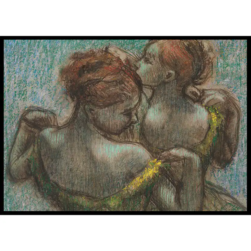 Poster Gallerix Two Dancers Half-length By Edgar Degas
