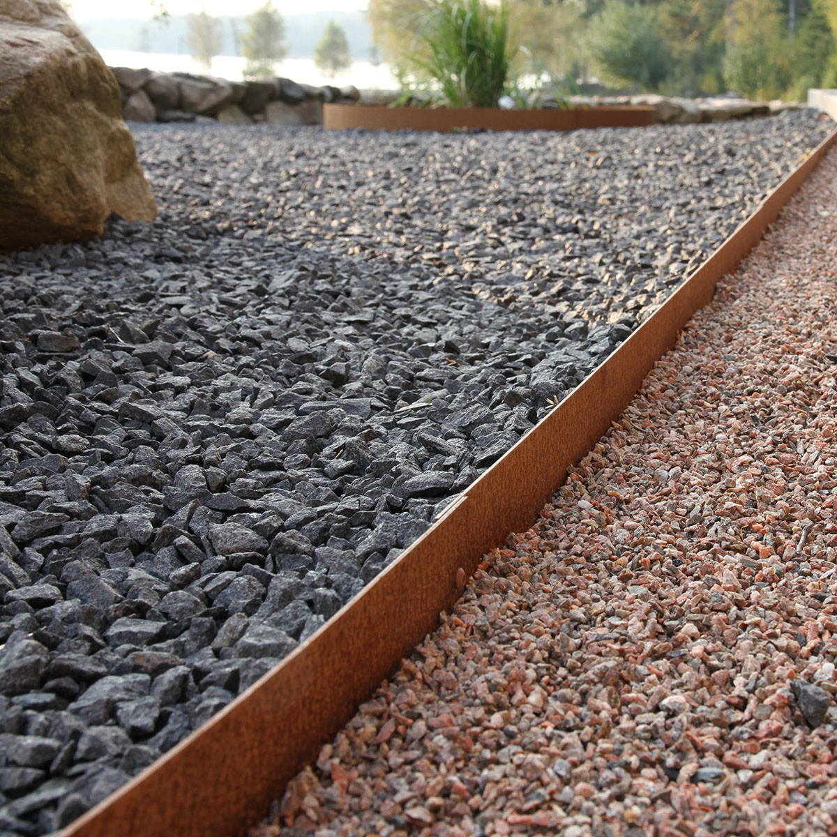 Planteringskant Flexigarden Corten 180 mm Skarvplåt