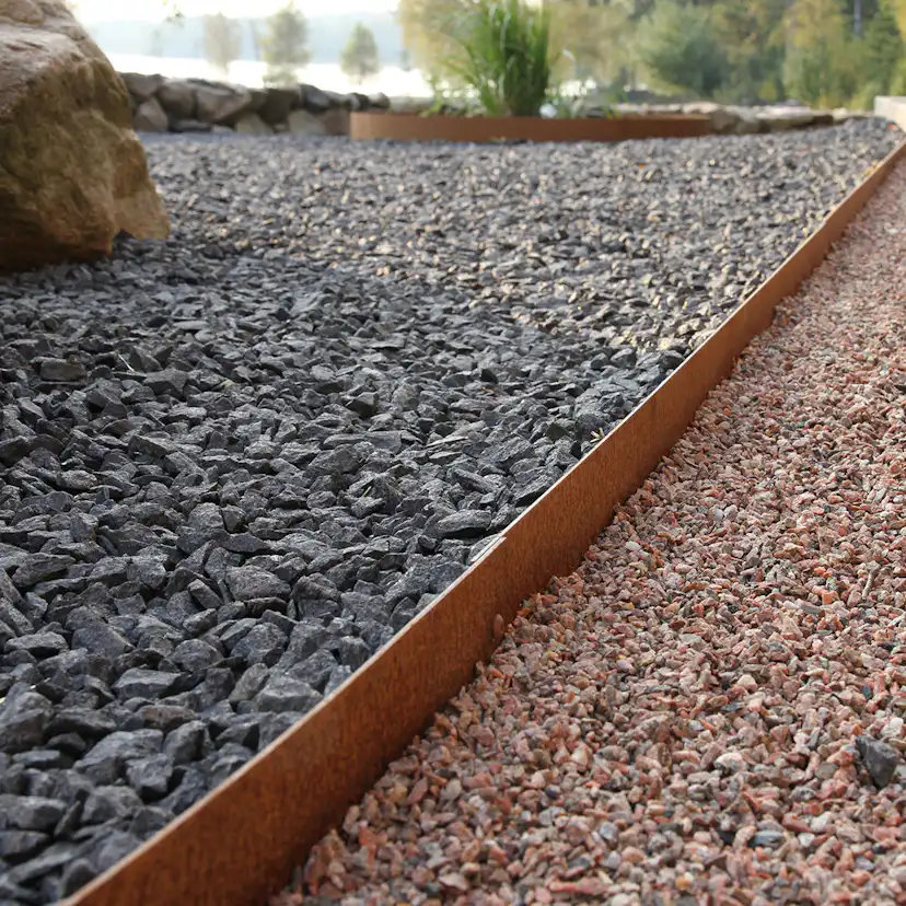 Planteringskant Flexigarden Corten 180 mm Skarvplåt