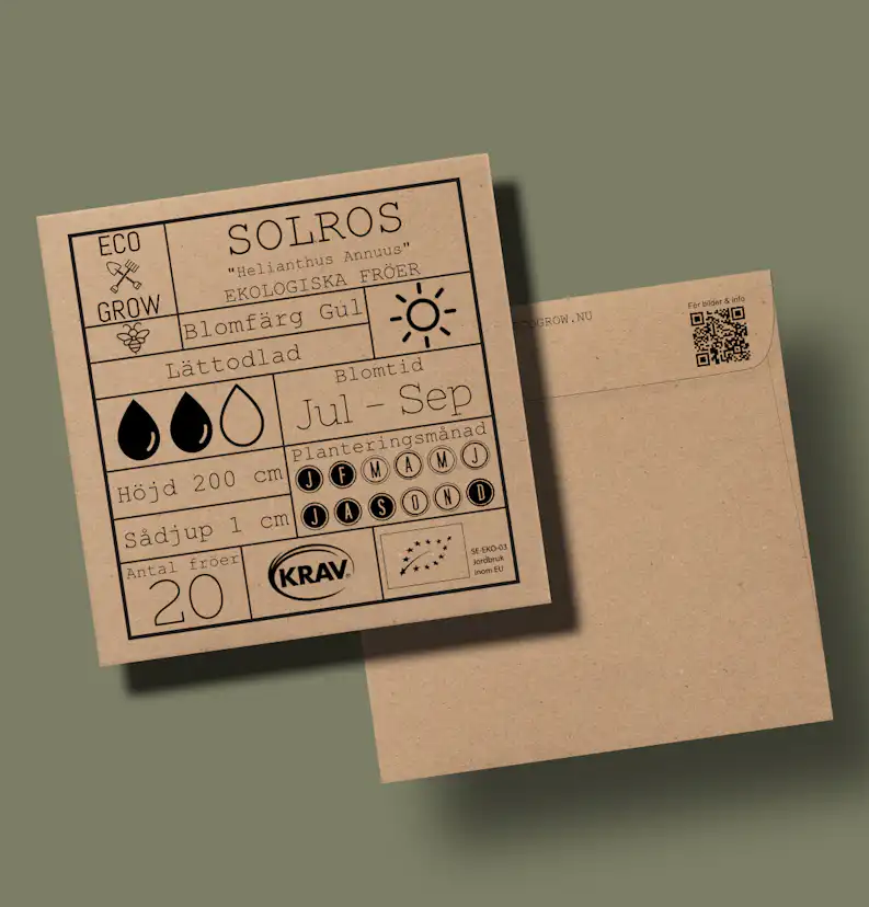 Fröpåse Eco Grow Solros Helianthus Annuus