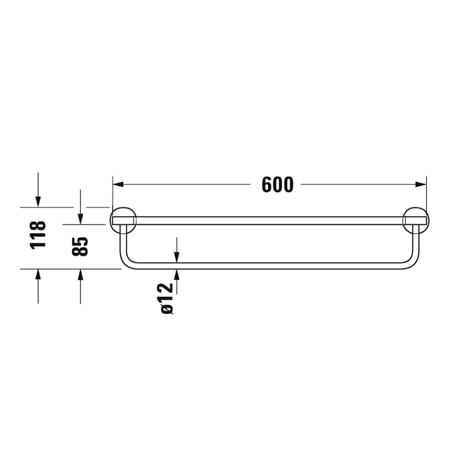 Handdukshylla Duravit Starck T 009944