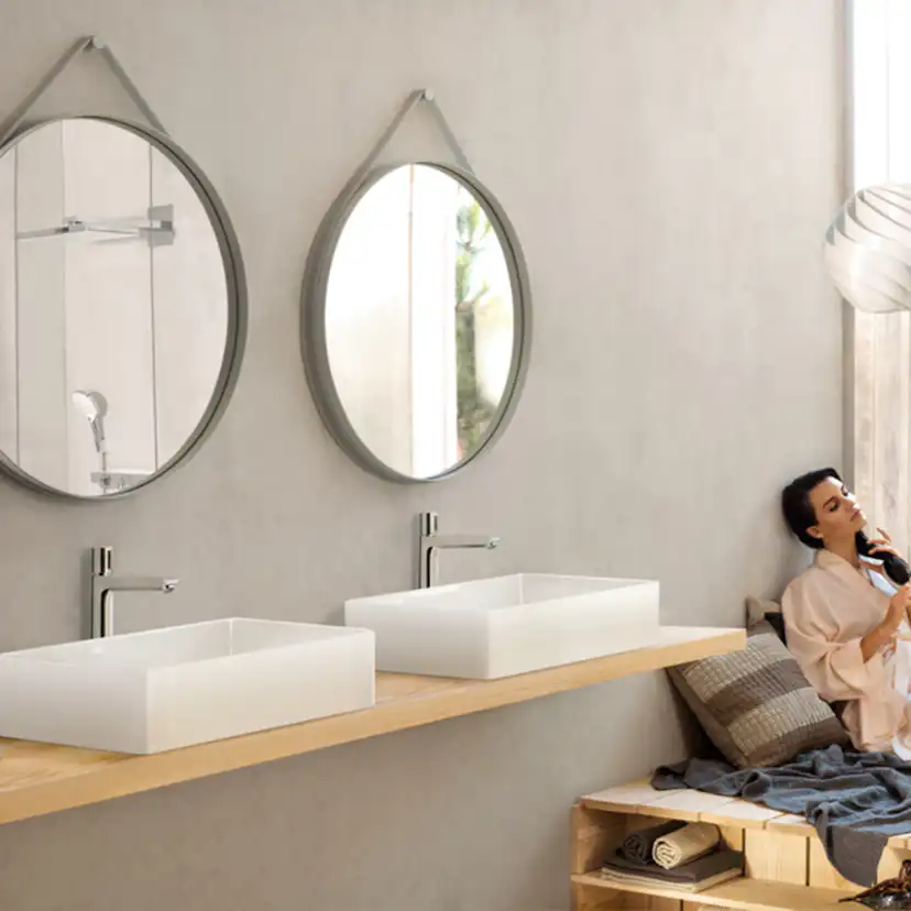 Tvättställsblandare Hansgrohe Talis Select E 240 med Lyftventil