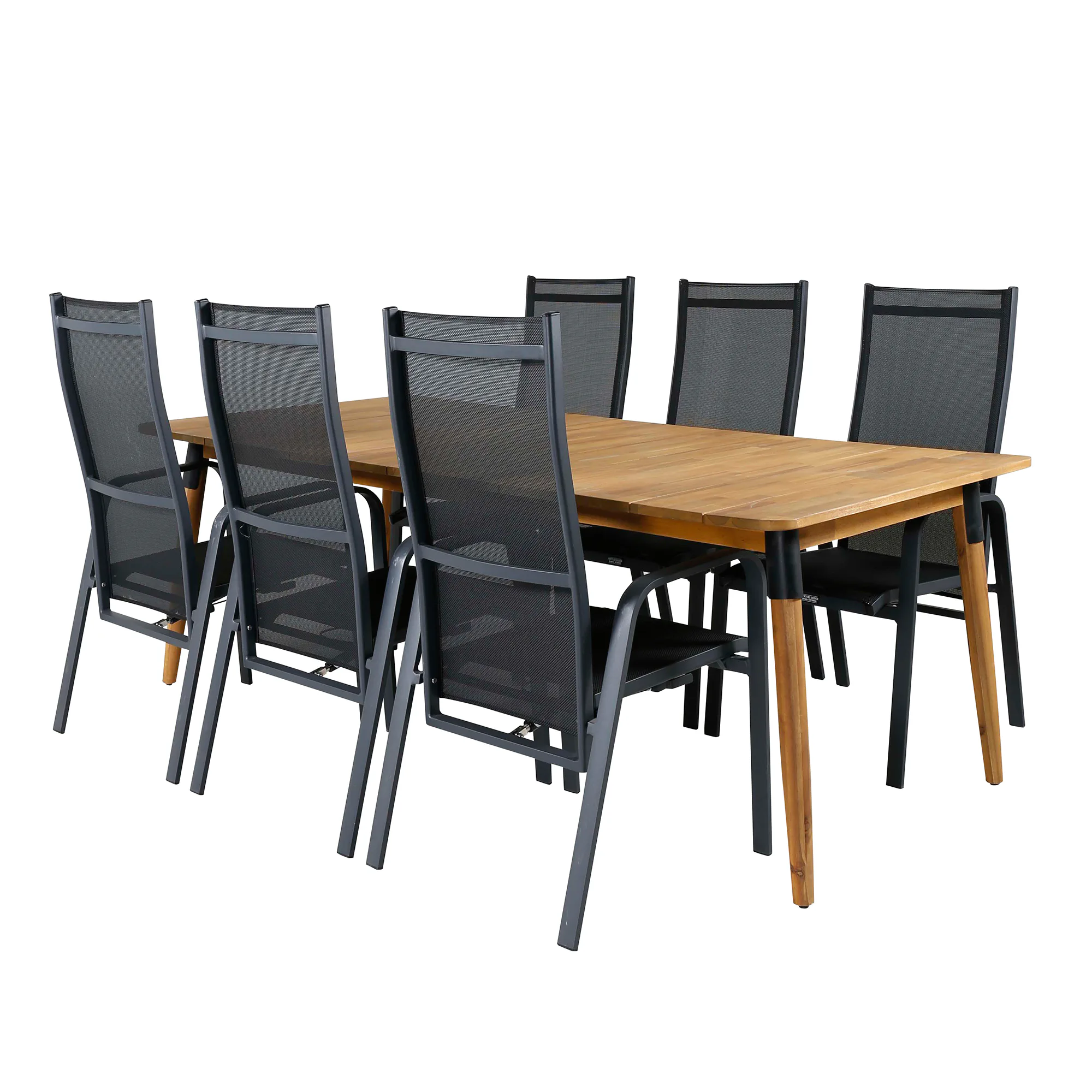 Matgrupp Utomhus Venture Home Julle med 6 Cubb Recliner Trädgårdsstolar