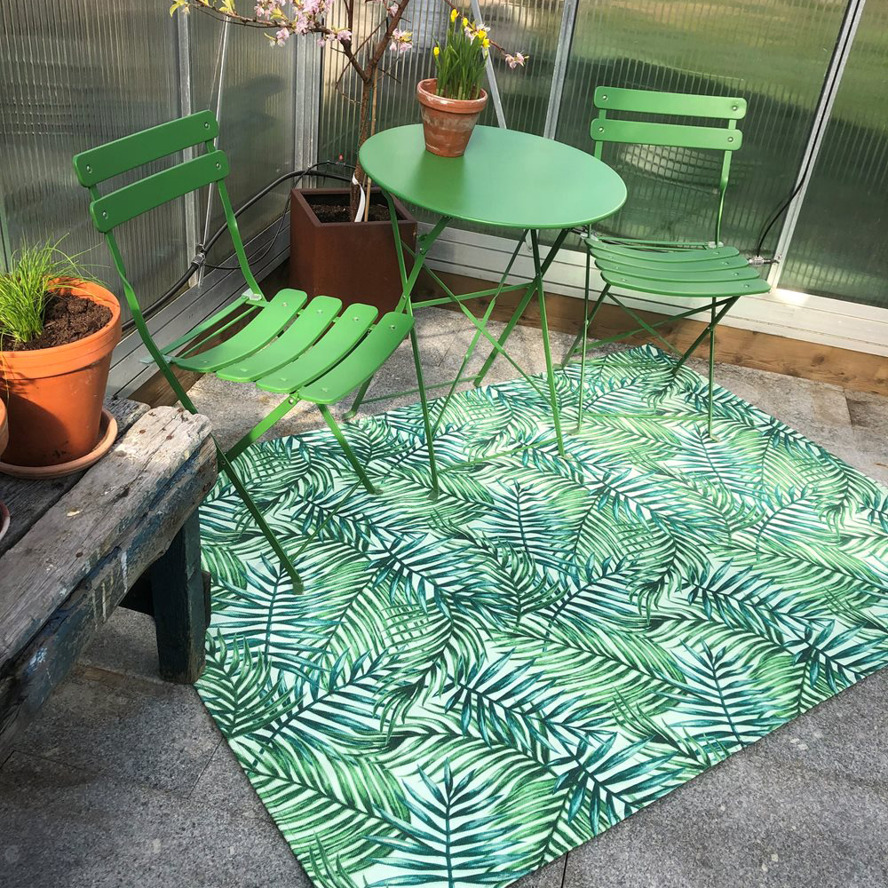 KEBAflexigarden utomhusmatta,Gröna blad 170x230 cm 170x230 cm