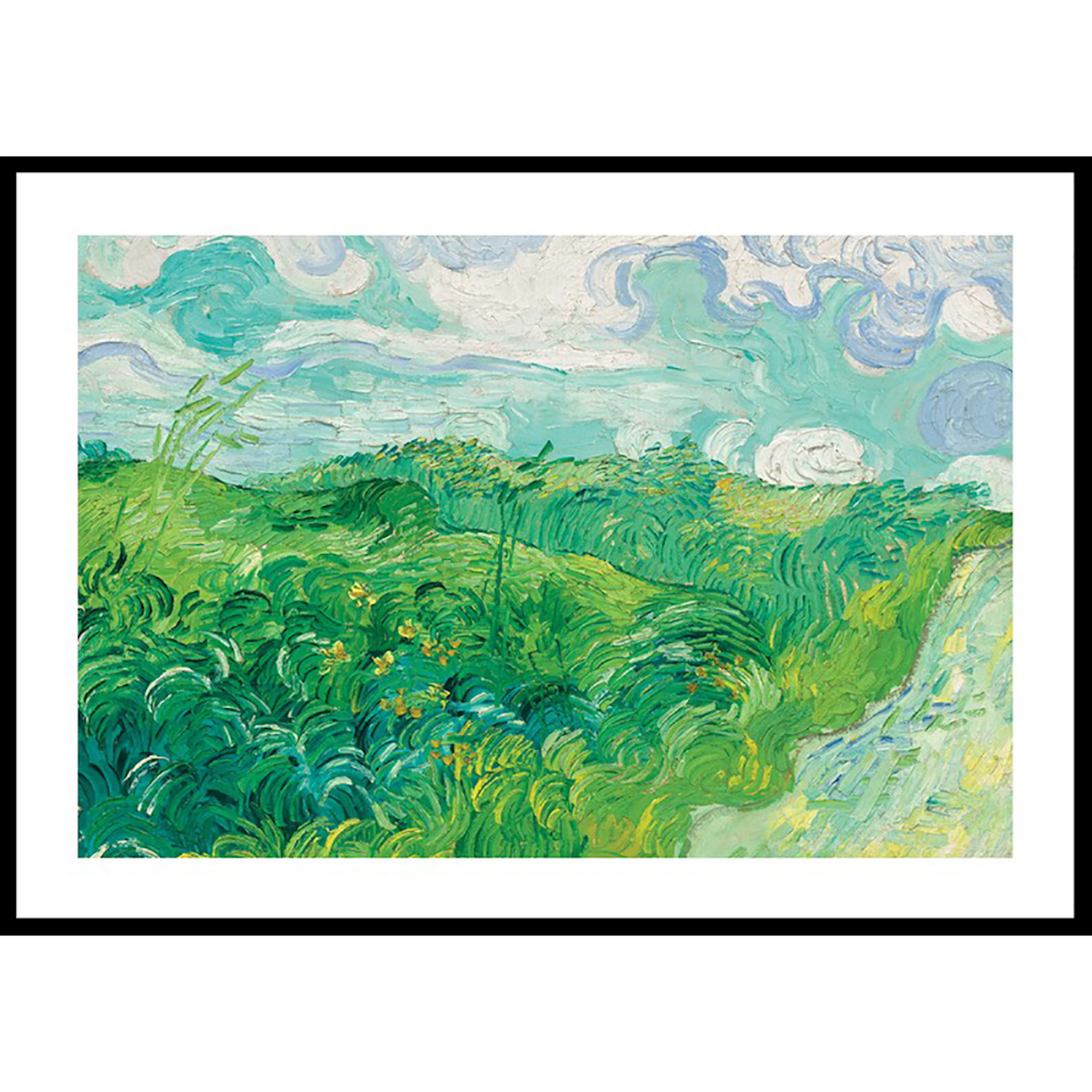 Poster Gallerix Green Wheat Fields Auvers By Vincent van Gogh