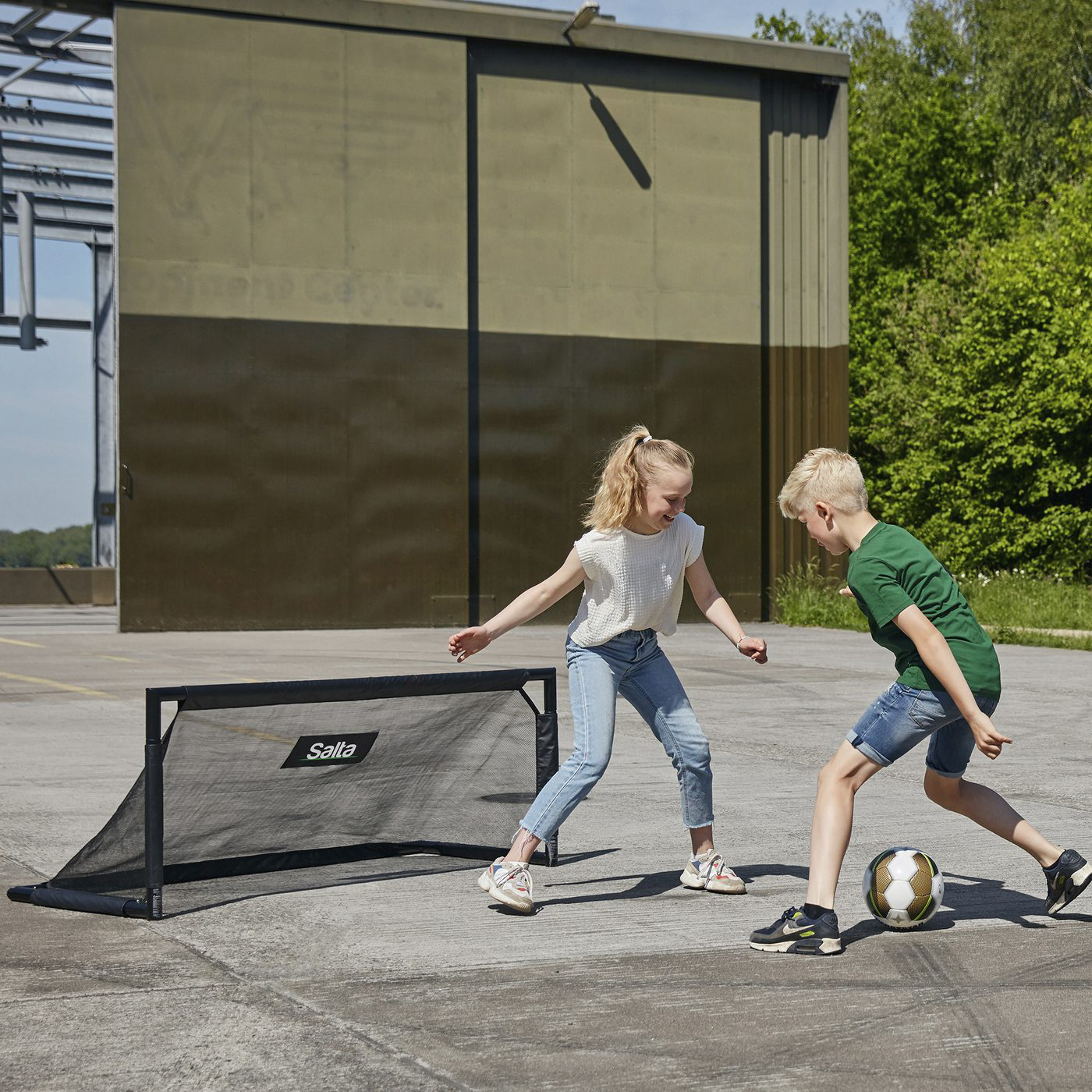 Fotbollsmål Salta Technic 150x60x60 Cm