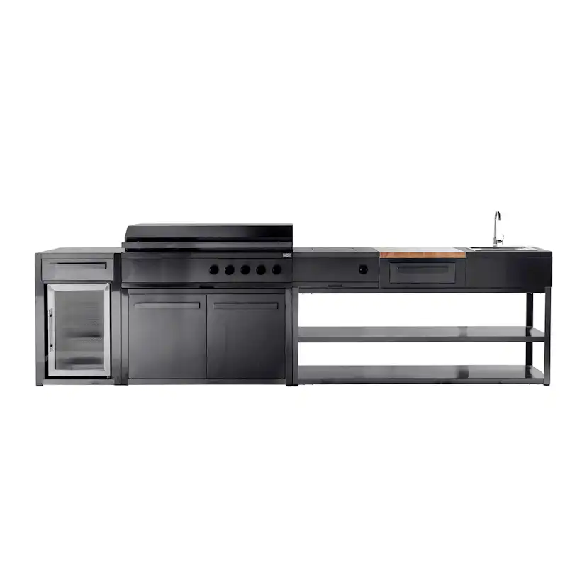 Myoutdoorkitchen - Nordic Line Black - 201SS - Free-standing Svart