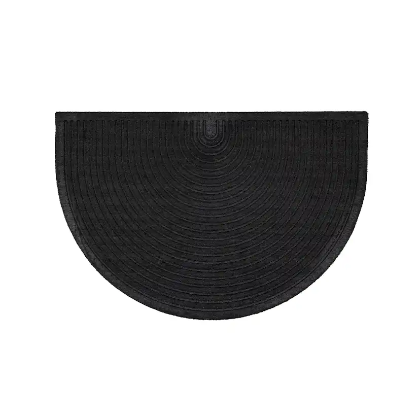 Teodor 50% Rubber 50% PP - 60*90- -Rectangular-Black Svart