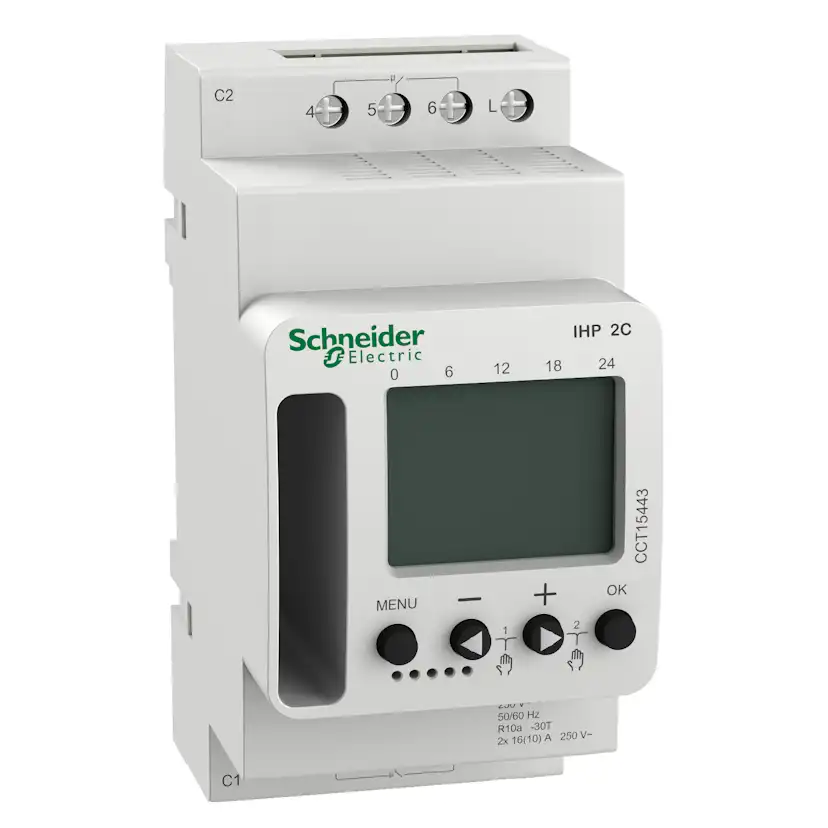 Kopplingsur Schneider Electric Acti 9 IHP 2 kanaler 16A 2,5 Moduler