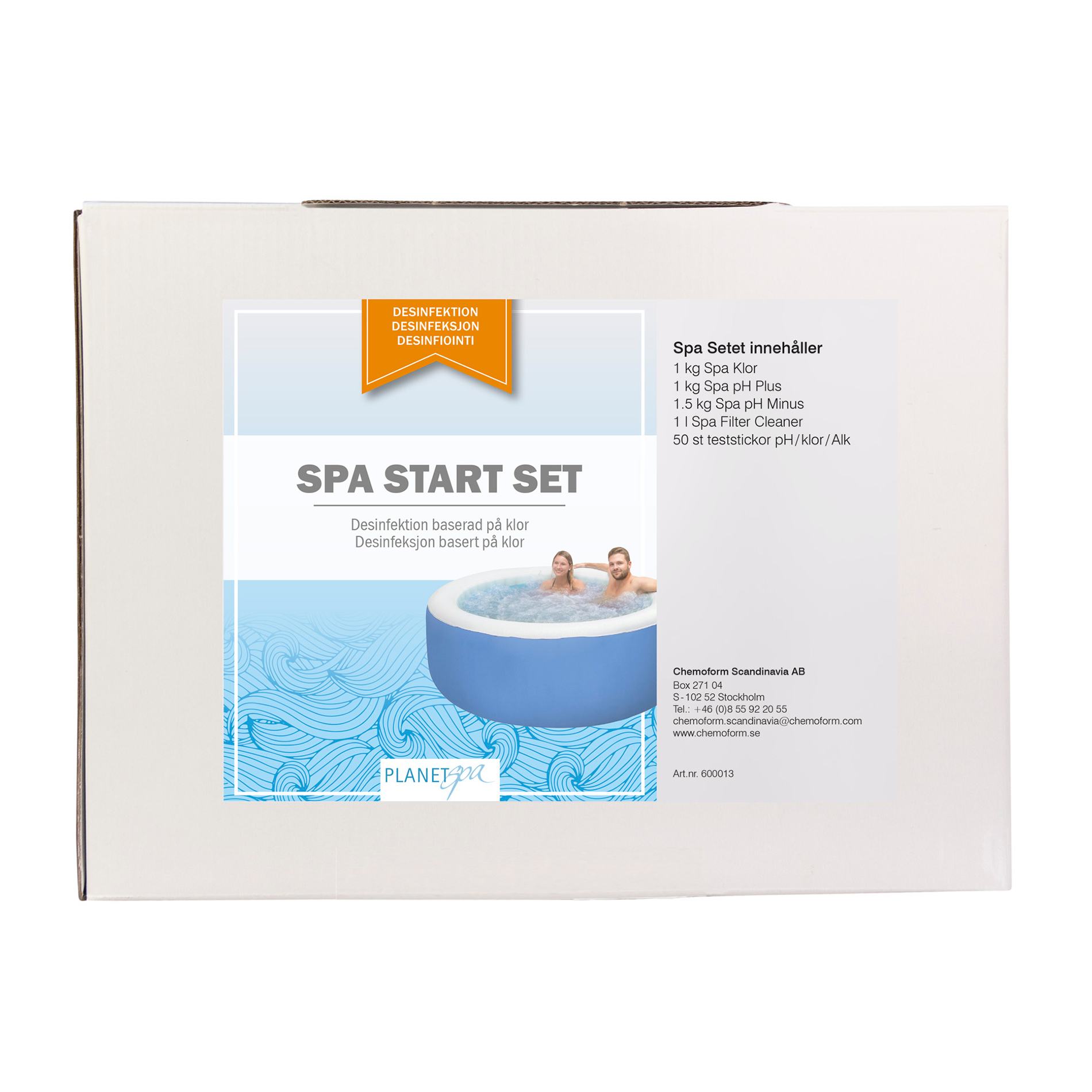 Startset Planet Spa Klor Poolkemi för Spabad & Pool