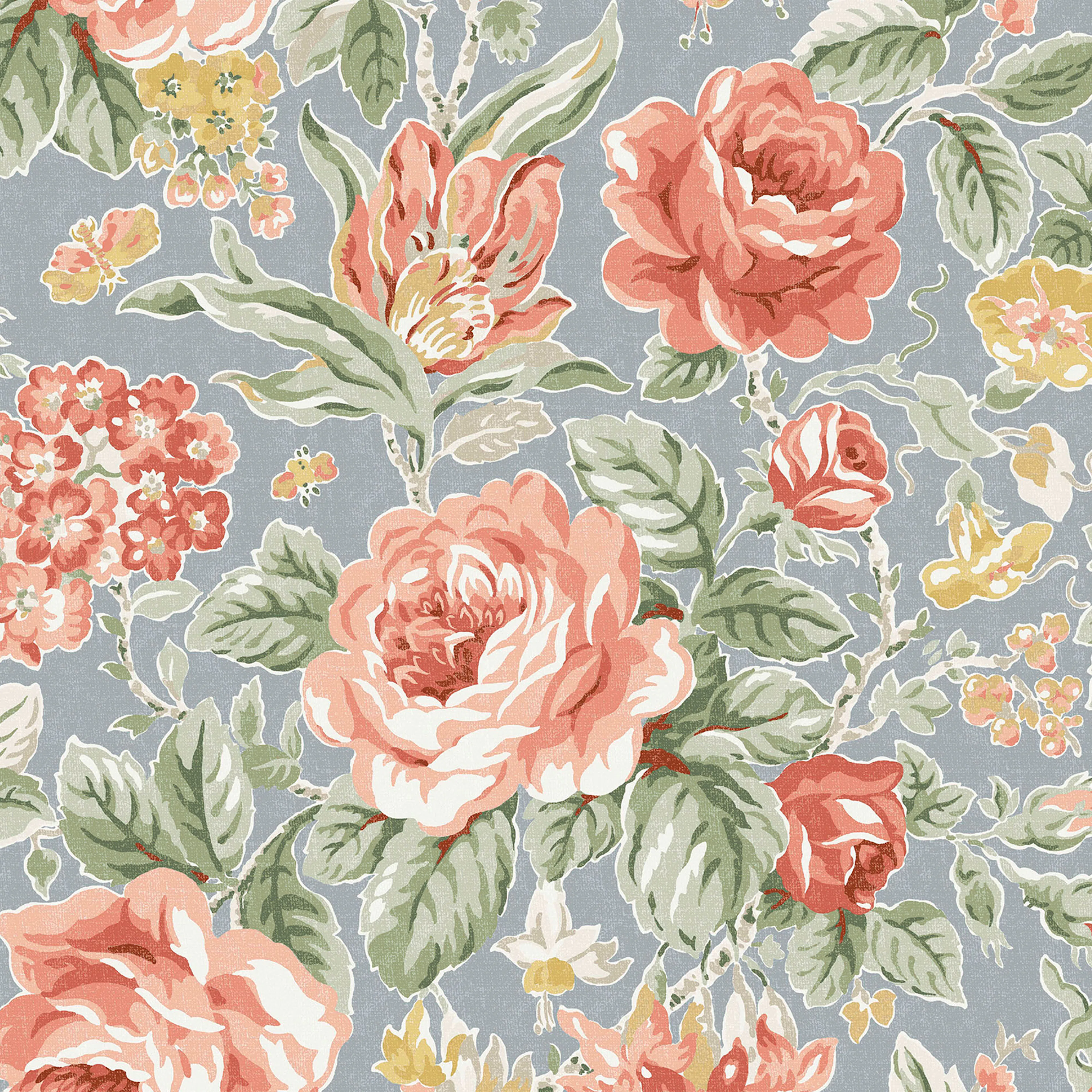Tapet Laura Ashley Wild Roses Ochre Gul 122753