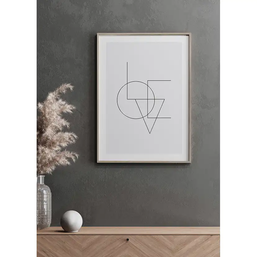 Poster Gallerix Love Typo