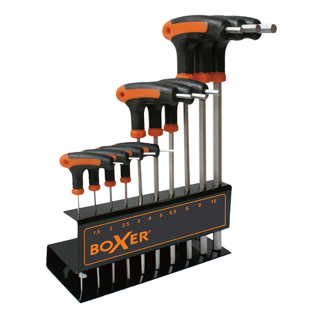 Insexnyckelsats Boxer Sexkant 10 storlekar