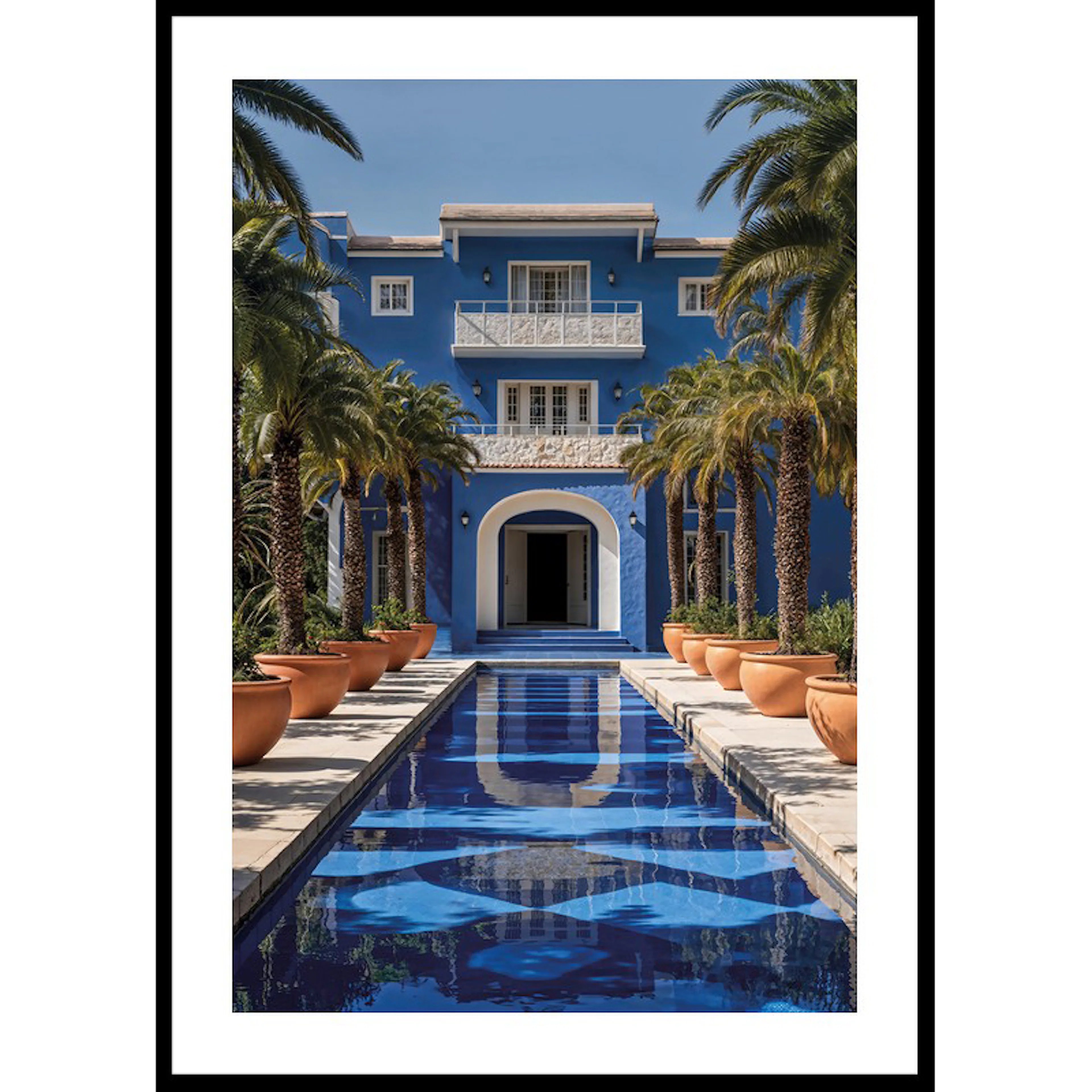 Poster Gallerix Blue House Palm Avenue