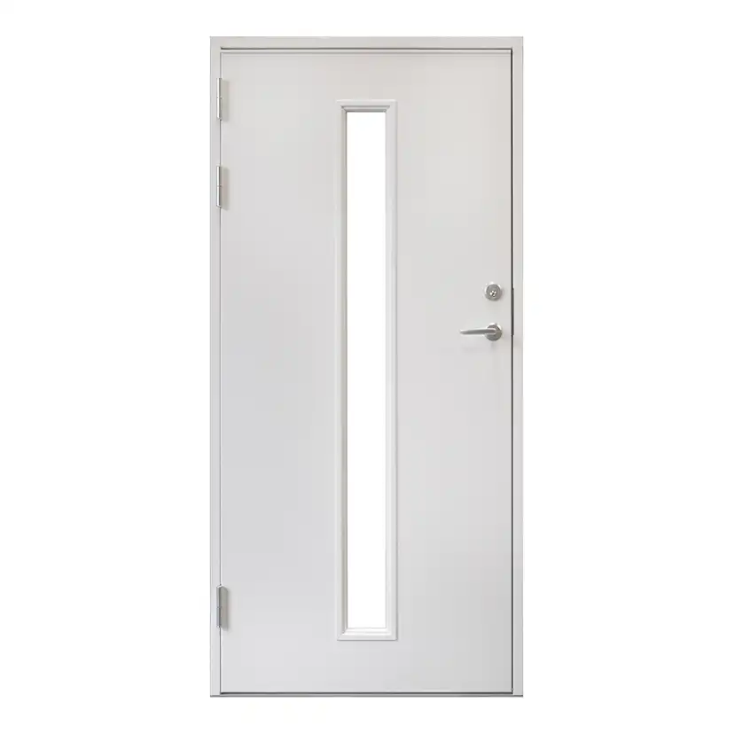 Utbytesdörr Landskap Avlångt Glas Vitmålad