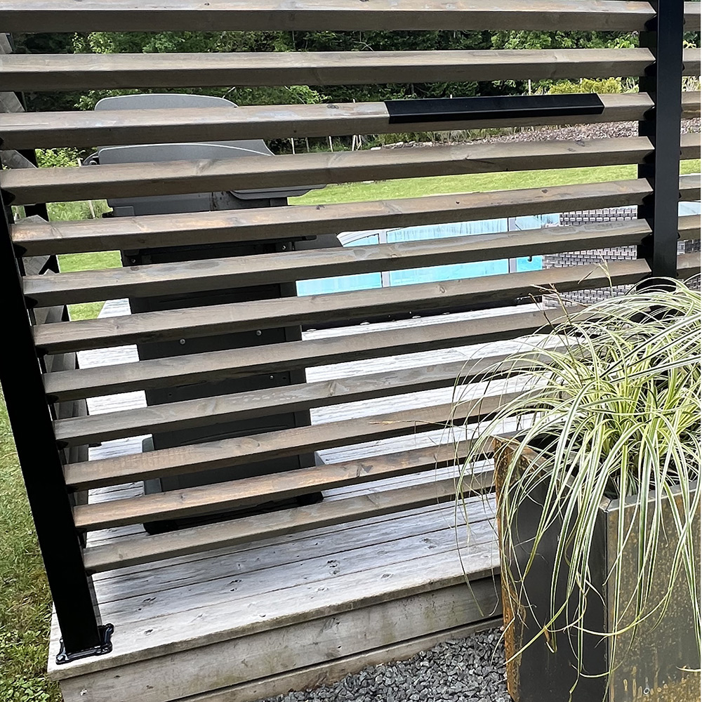 Ribba Öckerö Linax Grå 1490x45x45 6-pack FSC (B) 6-Pack