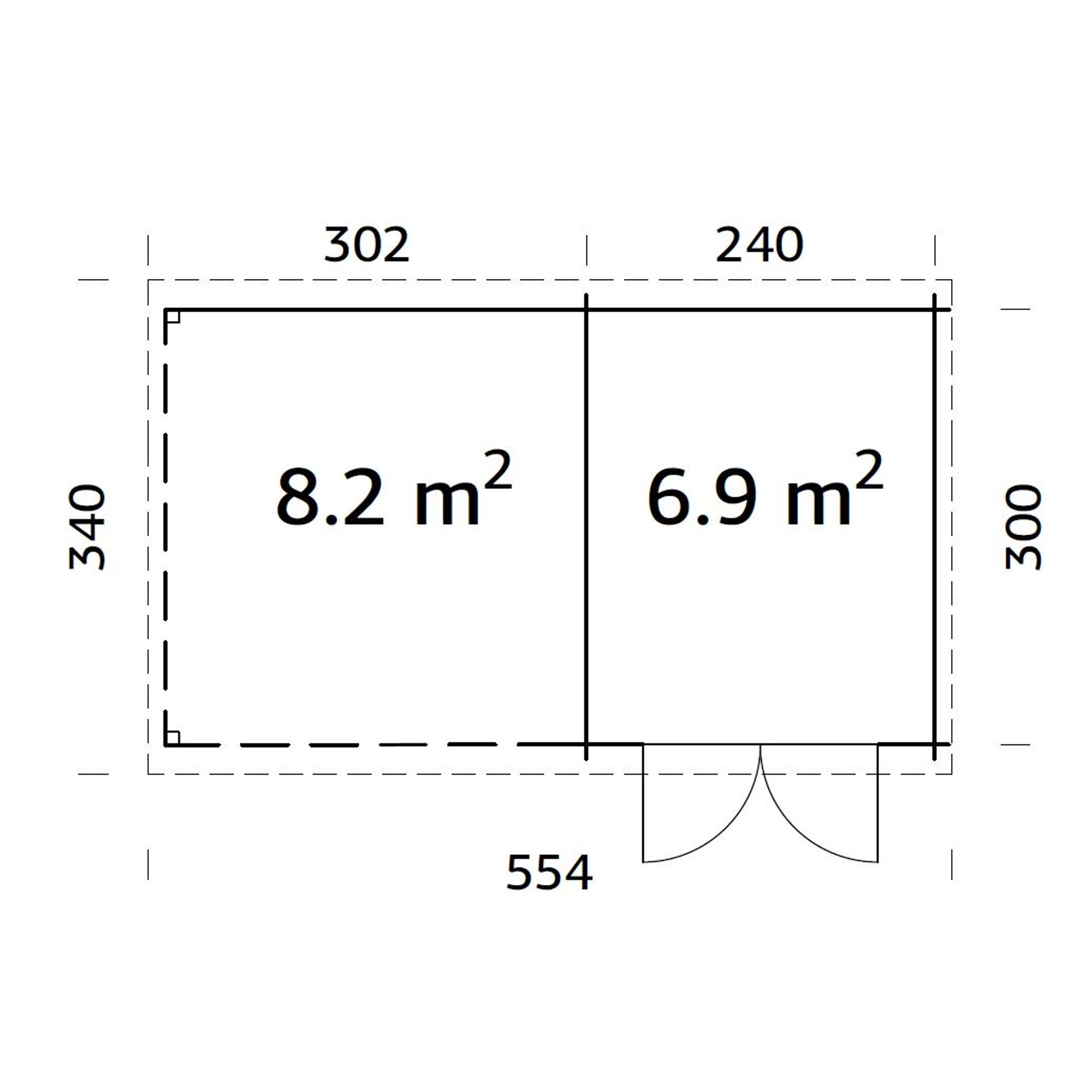 Stuga Palmako Ella 15,1 m2