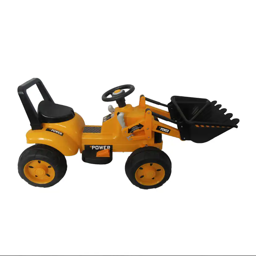 Elbil för Barn Nordic Play Frontlastare 6V med Ljud & Skopa